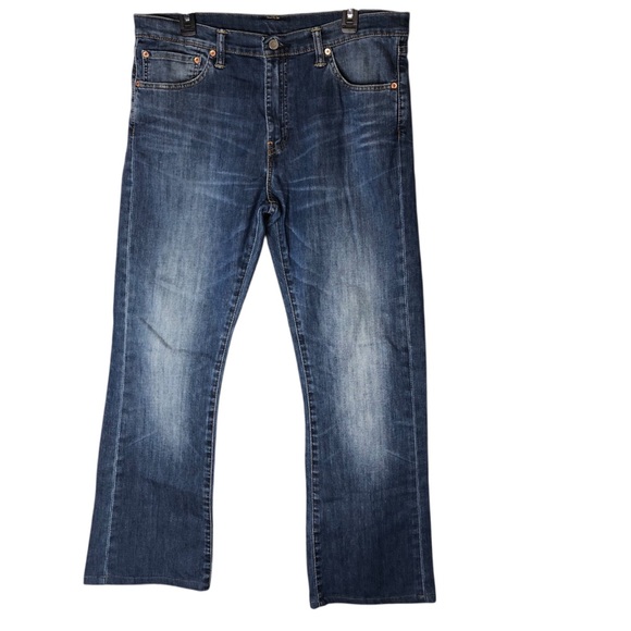 Levis 527 Slim Bootcut Jeans Mens Sz 36X30 Medium Wash Stretch Classic Western - Picture 1 of 8